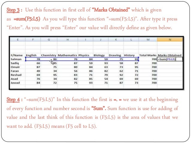 ms excel sheet