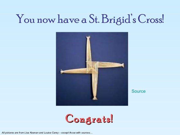 How to make a St Brigid's Cross