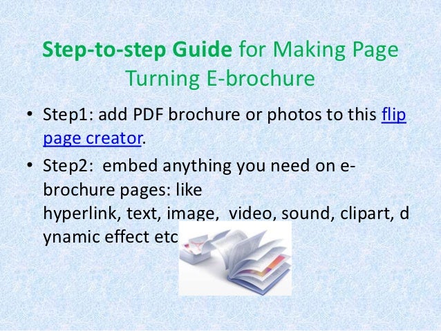 how to create an e brochure