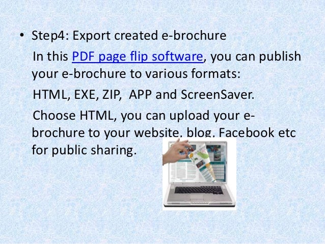 how to create an e brochure