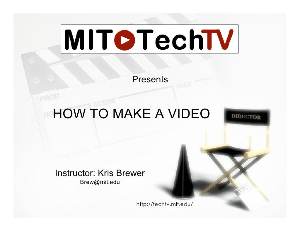 How to make a video Part 1 Video Production Basics