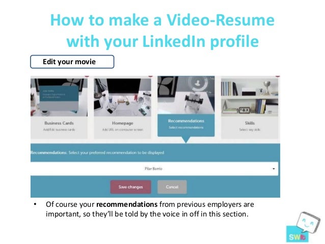How to do a video resume