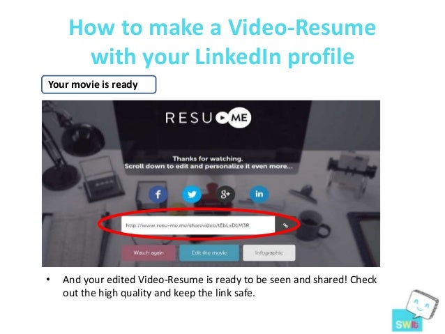 how to make a video resumes