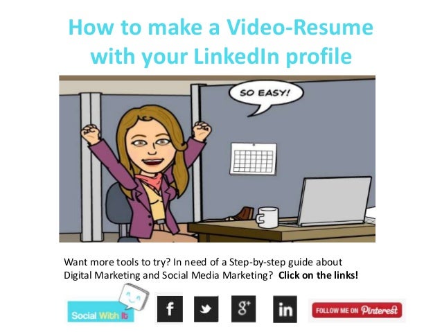 how to make a video resumes