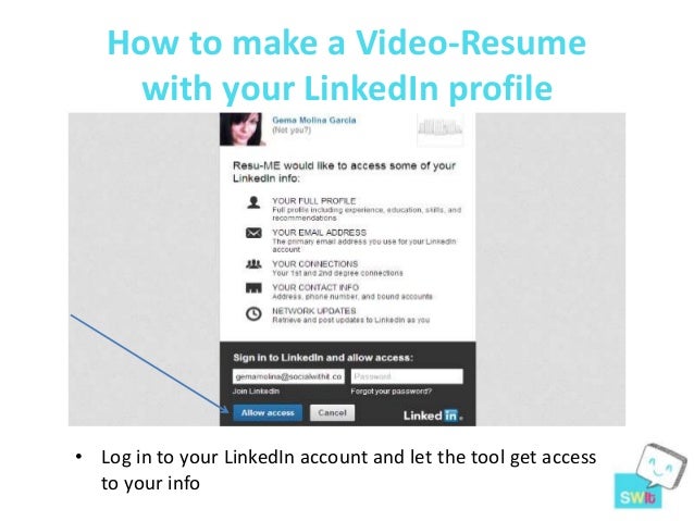 how to make a video resumes