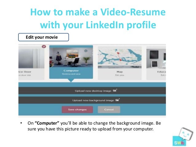 how to make a video resumes