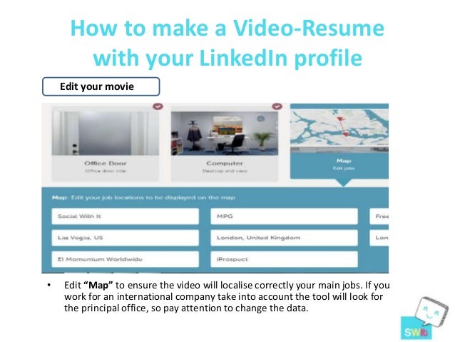 how to make a video resumes