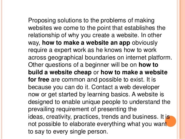 how to make a website