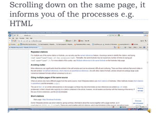 Scrolling down on the same page, it
informs you of the processes e.g.
HTML
 