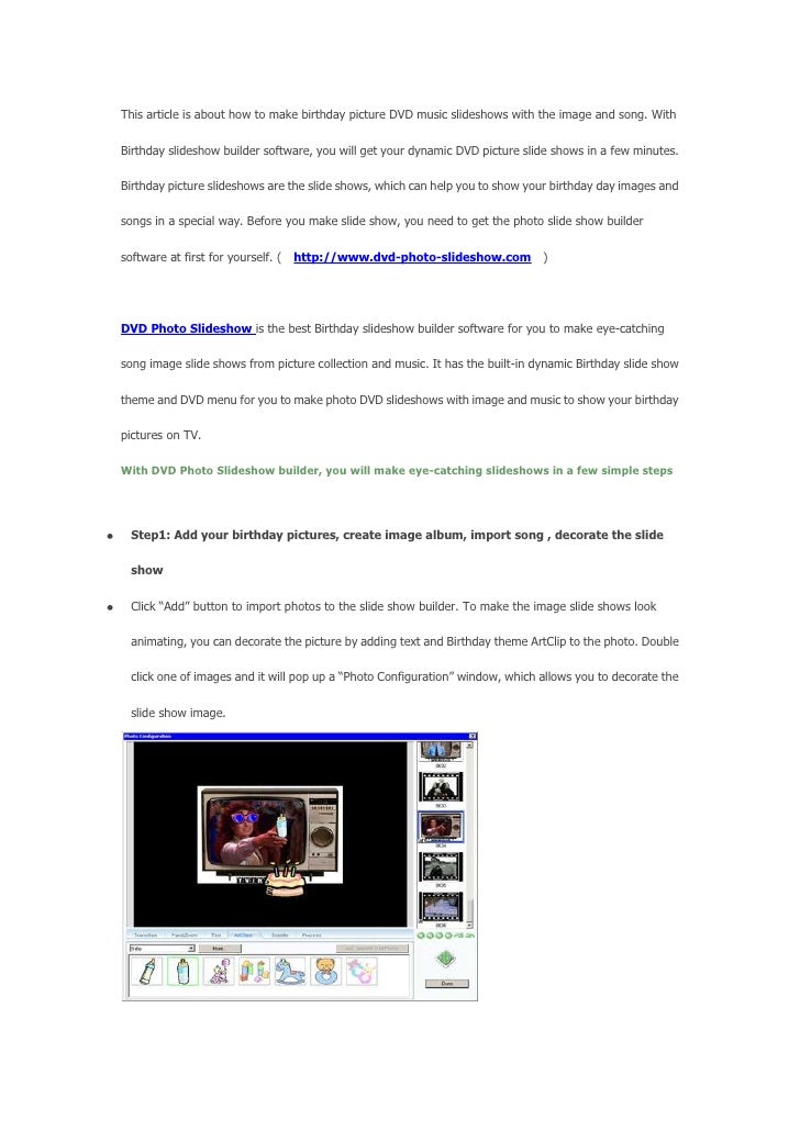 make birthday party music slide show slideshow with song how to make slideshow with music