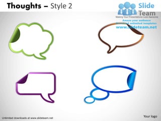 Thoughts – Style 2




Unlimited downloads at www.slideteam.net
                                           Your logo
 