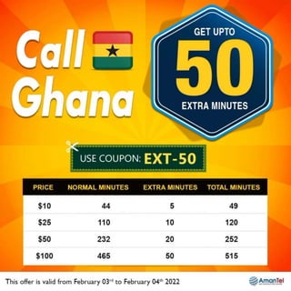How to make cheap calls to Ghana from USA and Canada
