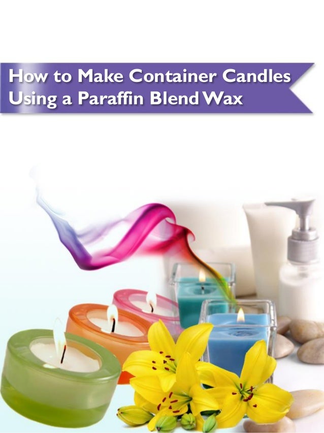 How to make container candles