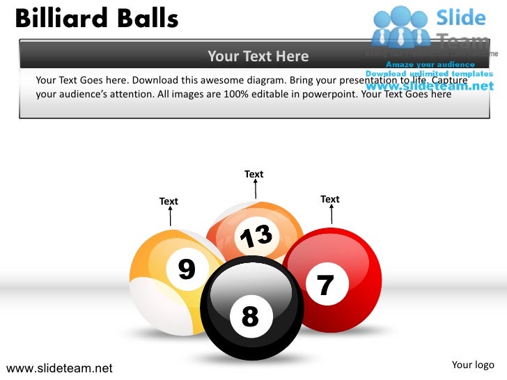 How to make create billiard balls powerpoint presentation