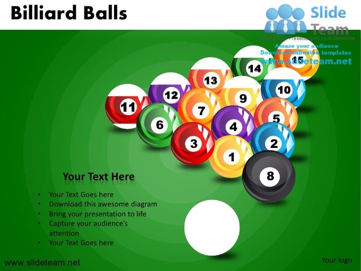 How to make create billiard balls powerpoint presentation
