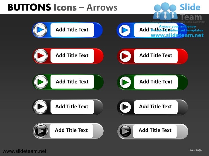 How to make create buttons icons powerpoint presentation slides and p…
