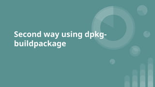 Second way using dpkg-
buildpackage
 