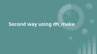 Second way using dh_make
 