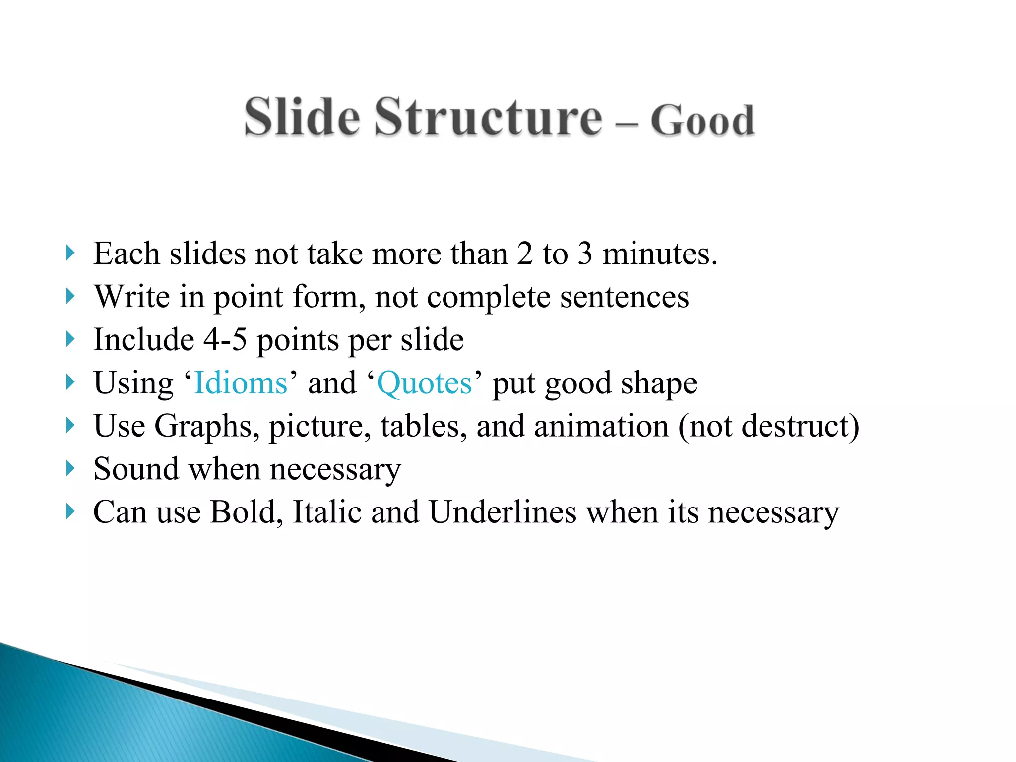 How to make effective power point presentation | PPT