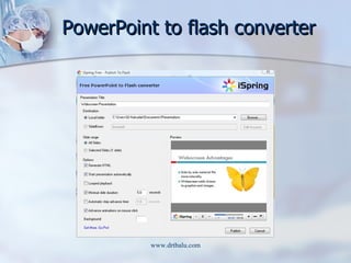 PowerPoint to flash converter 