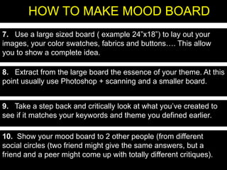 How to make fashion mood board