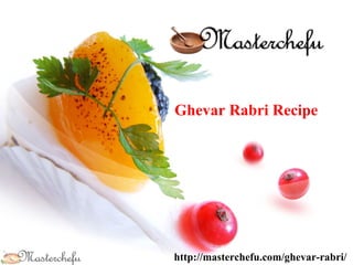 Ghevar Rabri Recipe
http://masterchefu.com/ghevar-rabri/
 