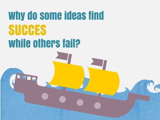 Why do some ideas find
while others fail?
SUCCES
 