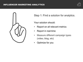 Step 1: Find a solution for analytics.
Your solution should:
•  Report on all relevant metrics
•  Report in real-time
•  M...