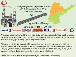 When you have a shipment that is too big to be sent as a parcel, but too small to need a
complete truck, less-than-truckload (LTL) shipping is your ideal solution. Huge amount of
money is overly spent every year to ship small loads.
Filling an unfilled truck through LTL carriers is a way for all businesses, individuals,
manufacturers and wholesalers to decrease the expenses of their trucking requirements.
Unifying your company’s shipment with that of others is an effective way to get your
shipment delivered at a fraction of the price of using a full truck.
Take a look at a couple of things that help you understand LTL shipping
 