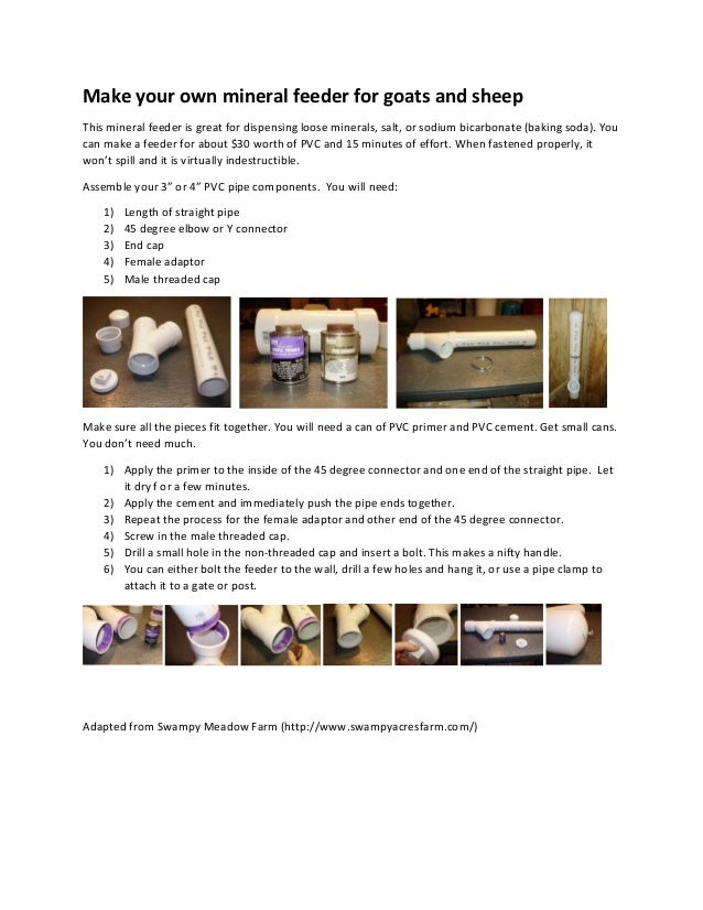 How To Make Your Own Mineral Feeder
