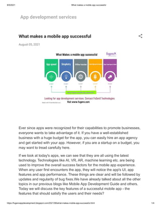 How to make mobile app successful