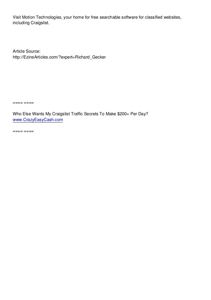 How to Make Money Buying Used Goods on Craigslist