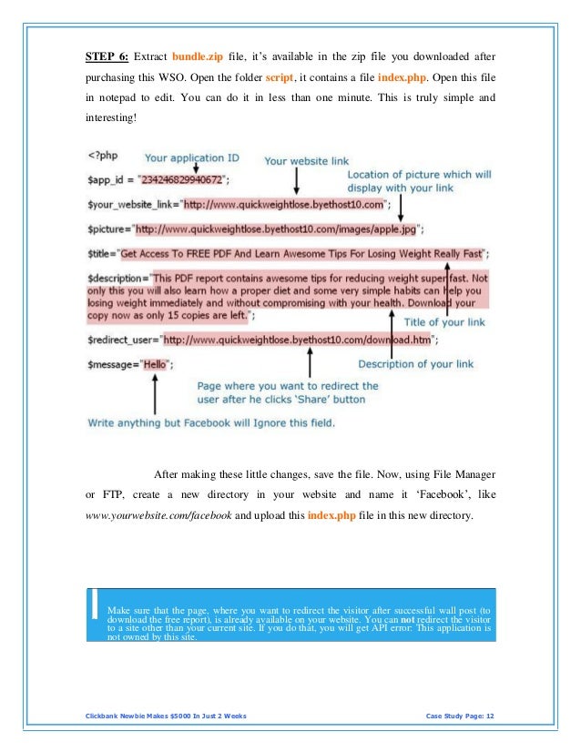 How To Make Money Clickbank 5000 In 2 Weeks - page 11 12