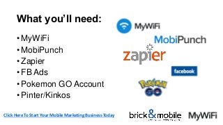 How to Make Money With Pokémon GO, Social Wi-Fi, Mobile Wallet Loyalty Cards and Proximity Marketing! Slide 76