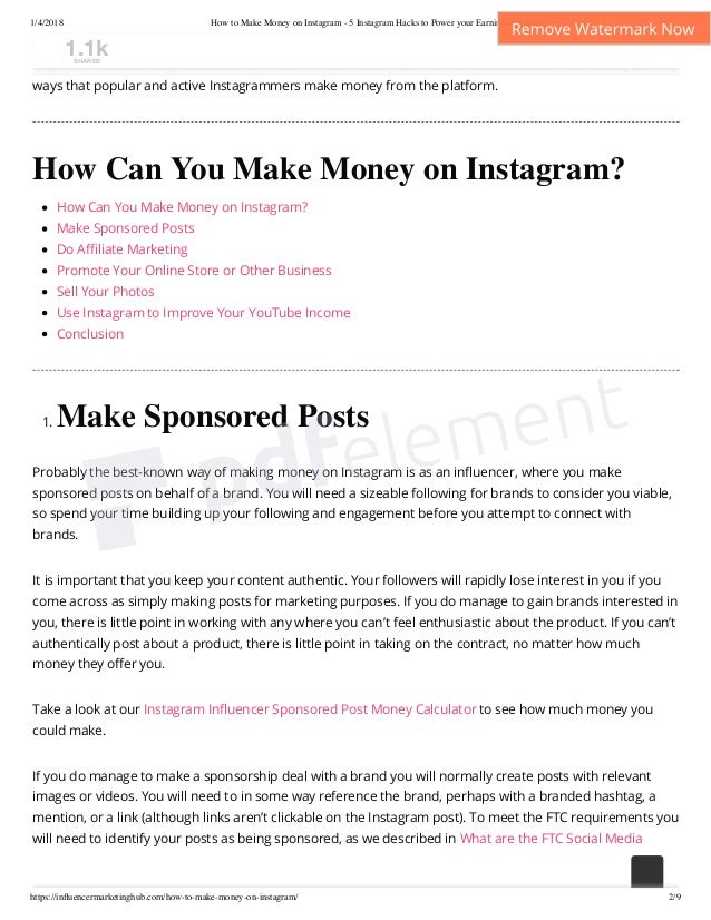 How To Make Money On Instagram 5 Instagram Hacks To Power - 