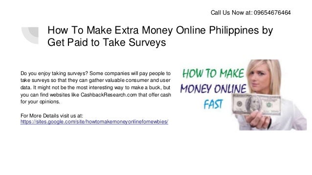 How To Make Money Online - how to make extra money online philippines