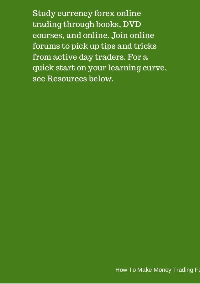 How to make money online through forex