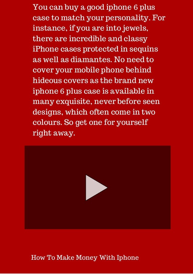 How to make money with iphone