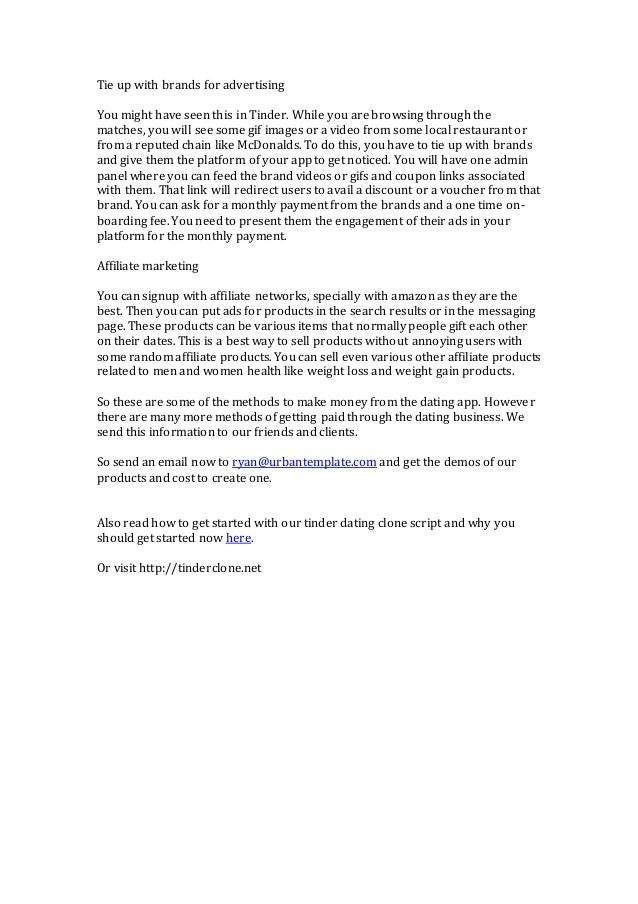 How To Make Money With Tinder Clone Dating Script
