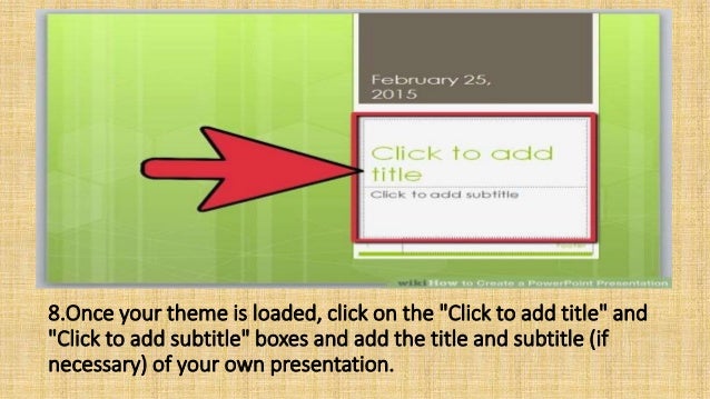 make your own presentation
