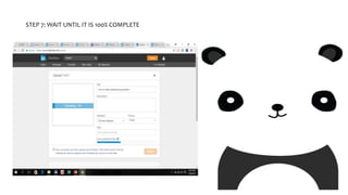 STEP 7: WAIT UNTIL IT IS 100% COMPLETE
 
