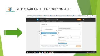 STEP 7: WAIT UNTIL IT IS 100% COMPLETE
 