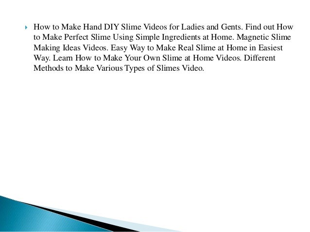How To Make Slime Step By Step Ppt Slide
