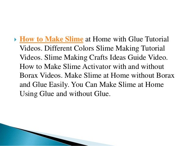 How To Make Slime Step By Step Ppt Slide