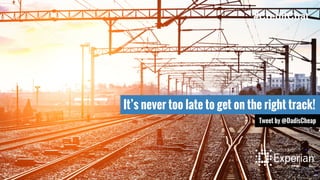 It’s never too late to get on the right track!
Tweet by @DadisCheap
#CreditChat
 