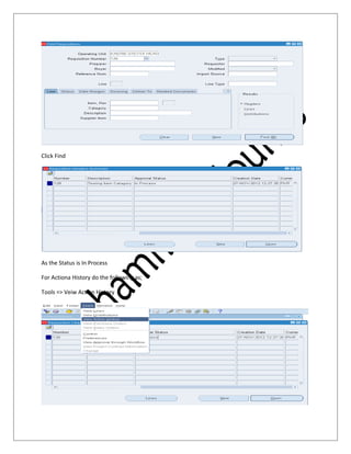 Requisition Hierarchy Based on the Item Catagory | DOC