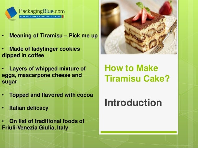 How To Make Tiramisu Cake