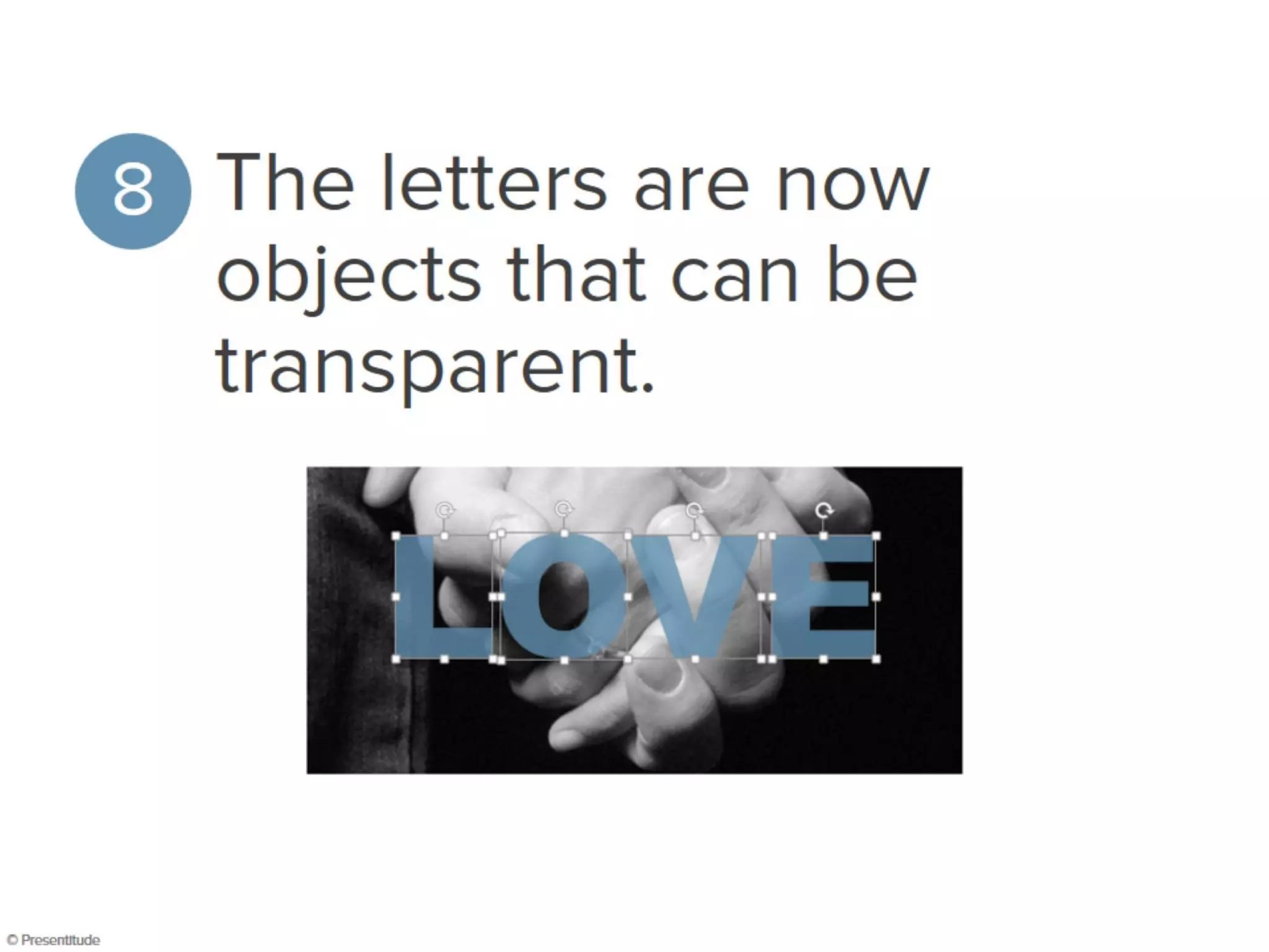 How to make font transparent in PowerPoint