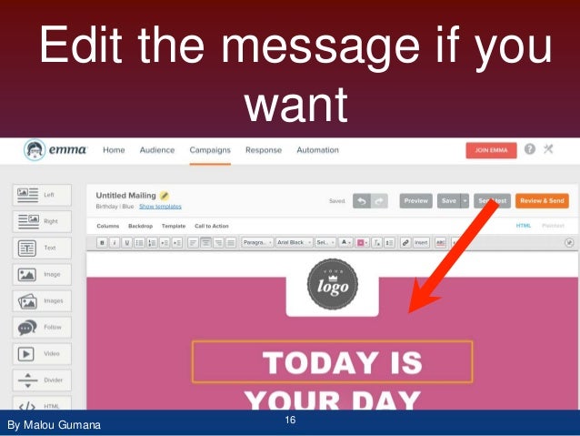 How To Make Triggered Message using MYEMMA 