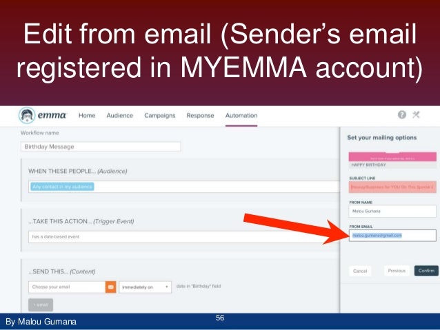How To Make Triggered Message using MYEMMA 